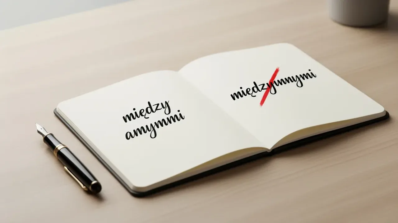 Między innymi piszemy osobno – dlaczego zapis łączny to błąd?